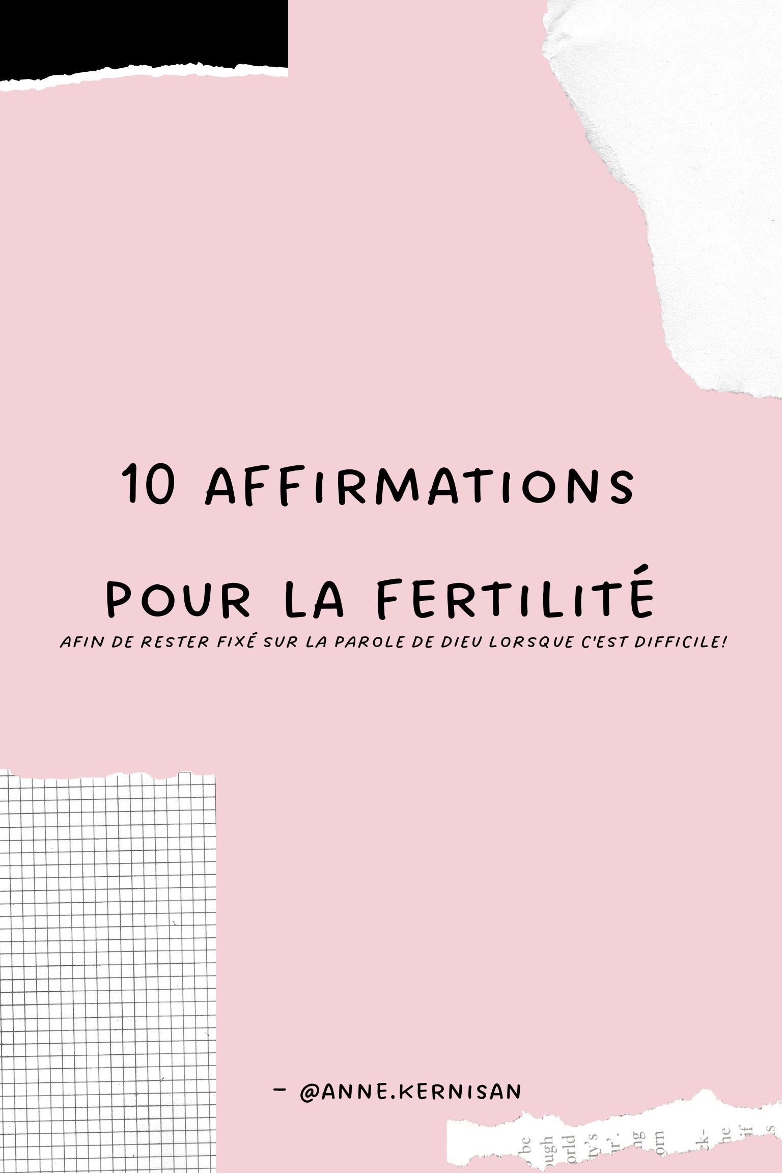 10 AFFIRMATIONS POUR LA FERTILITÉ-French (E-Book)